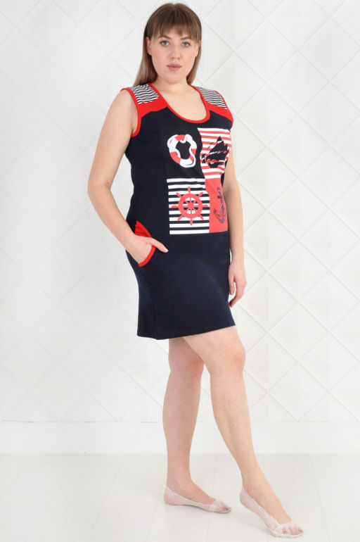 Арт. 9020 Туника женская 42-54 (7 шт) Цвет:ассорти - Калинка фото 3