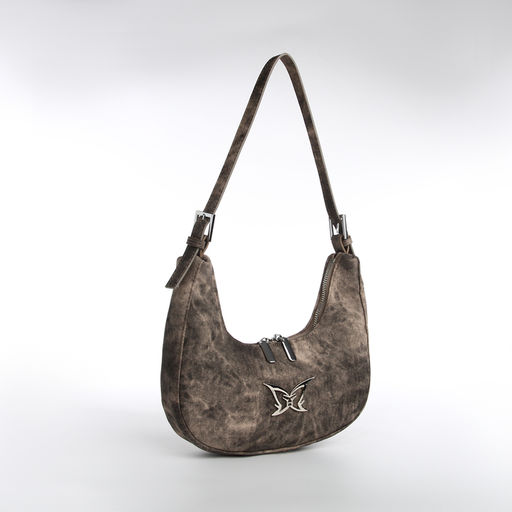 Сумка женская, багет, на молнии, цвет коричневый - Simaland фото 3