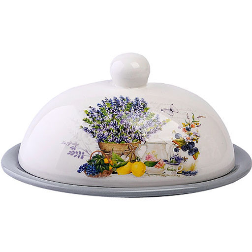 60192 Масленка с крышкой 17,8х13,3х9,8см 2 пр Утренняя свежесть доломит LR (х24) - Mayer&boch фото 2