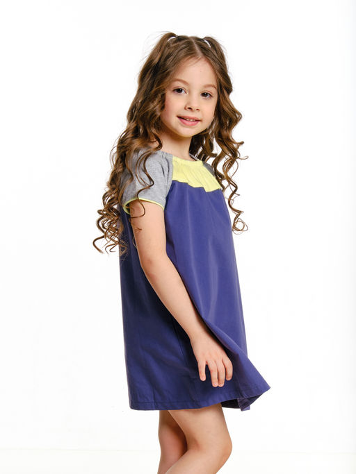 Платье для девочки UD 2686 син/желтый - Mini maxi фото 5