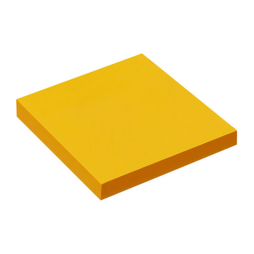 Блок с липким краем, 76×76 мм, 100 листов, оранжевый интенсив