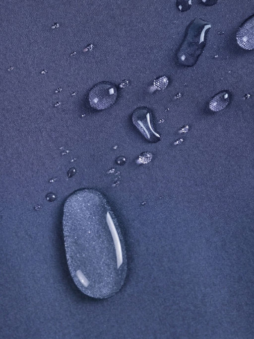 Ветровка женская софтшелл виндстоппер с капюшоном спортивная синего цвета 9616_1S