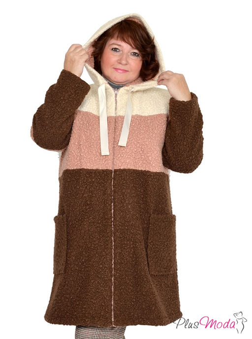 Куртка-пальто Модель №767 размеры 44-84 - Plusmoda фото 4