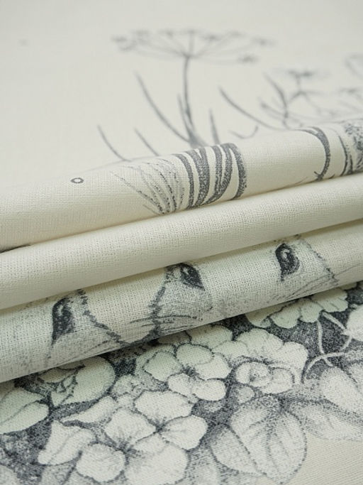 Бязь Кролики с клевером цв.св.бежево-серый, ш.1.5м, хлопок-100%, 135гр/м.кв - Купава фото 3