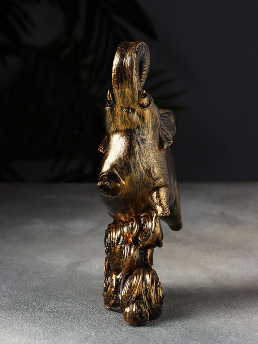 Фигурка полистоун «Слон на волне», 19×13×6 см