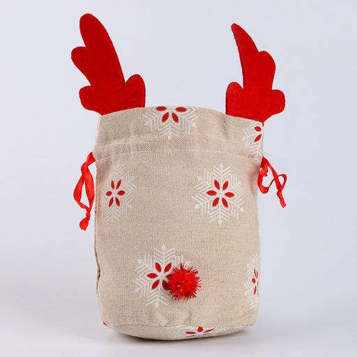 Мешок для подарков с рогами, р. 22 х 13 см - Simaland фото 2