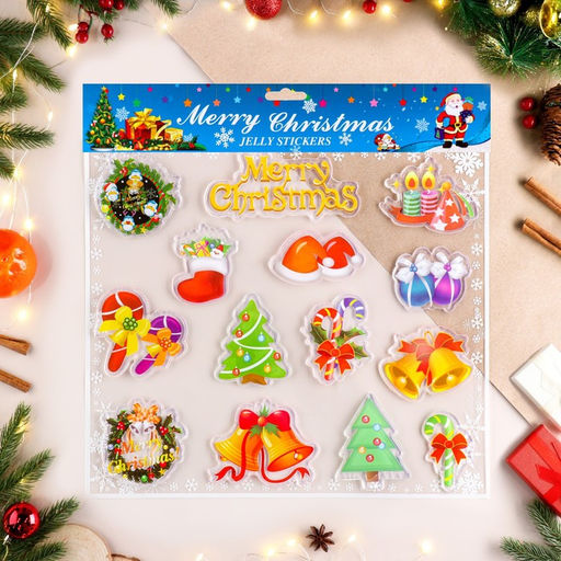 Наклейки на окна Merry Christmas, 30×25 см