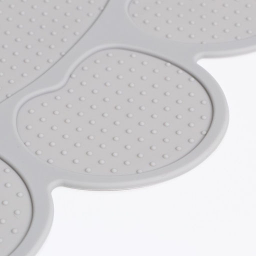 Коврик силиконовый под миску, 40 х 30 см, серый - Пижон фото 5