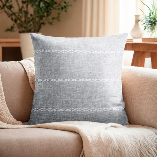 Наволочка декоративная Этель Косичка цвет серый,45х45 см полиэстер  фото 6