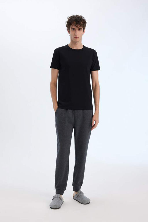 Slim Fit Dar Kesim Bisiklet Yaka K?sa Kollu Ust - Defacto фото 3