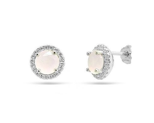 Серьги, розовый кварц, МЦВ994-1