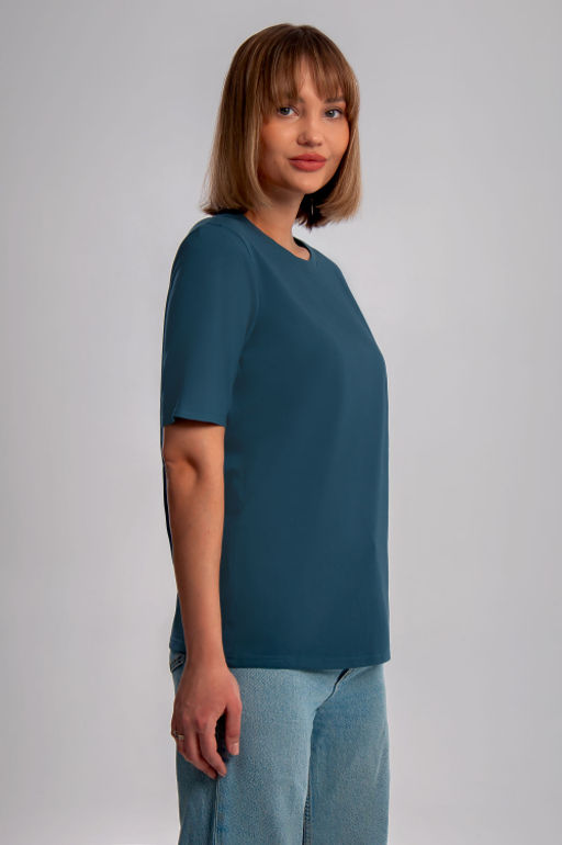 Арт. 3176/10 Футболка женская 44-52 (5 шт) Цвет:изумрудный - Калинка фото 7