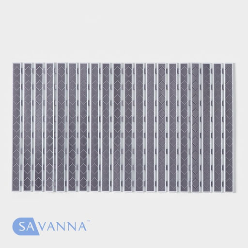Коврик противоскользящий в ванну на присосках SAVANNA, 40×68 см, серый