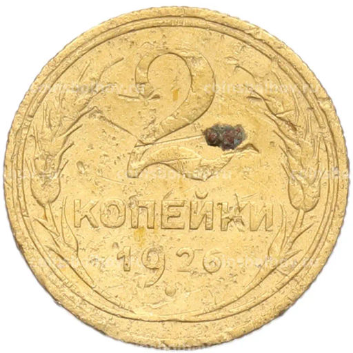 Монета 2 копейки 1926 года