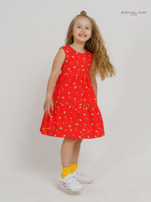 Сарафан Мия пчелки на красном - Sovalina фото 10
