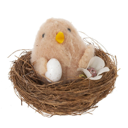 Изделие декоративное "Гнездо пасхальное", L8 W8 H6,5 см, 2в.