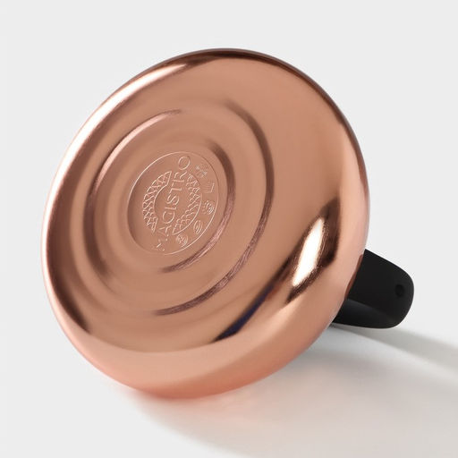 Чайник стали Magistro Glow, 3 л, индукция, ручка soft-touch, со свистком, нержавеющая сталь, цвет бронзовый