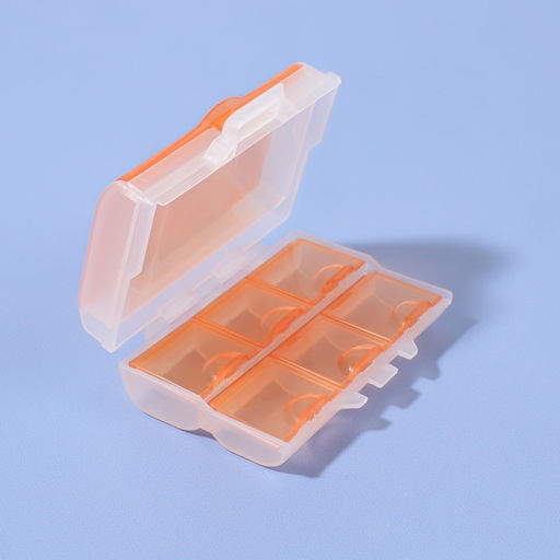 Цена за 2 шт. Таблетница «Комбо», 9×7×3.5 см, 7 секций, цвет МИКС