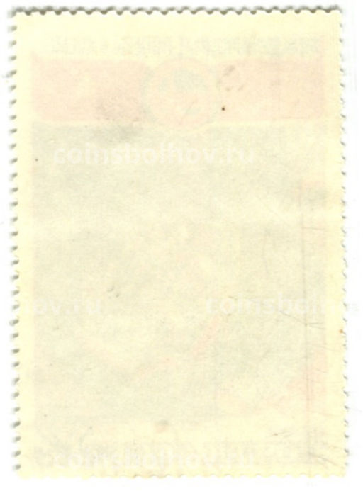 Марка Международные полеты в космос СССР -Китай (космонавты в капсуле) 1980 год