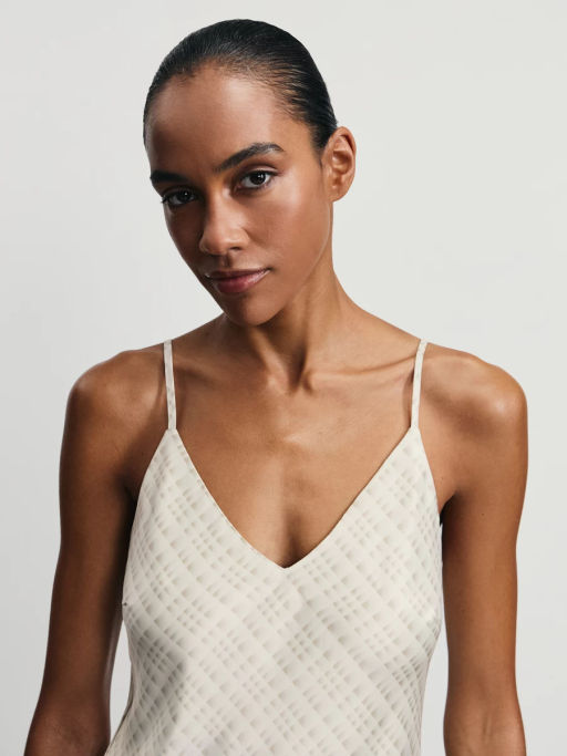 Атласное платье на бретелях / Zarina  фото 6