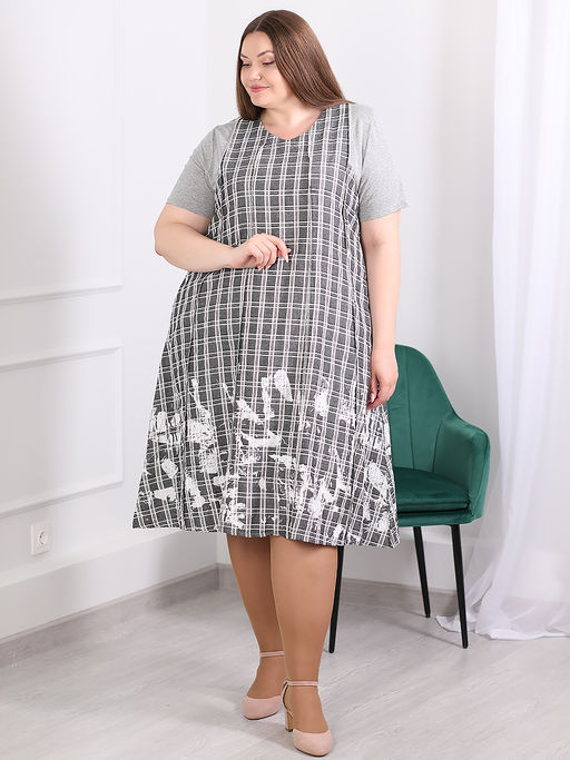 Платье больших размеров летнее - Almond фото 3