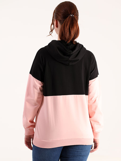 Толстовка с капюшоном больших размеров женская - Almond фото 4