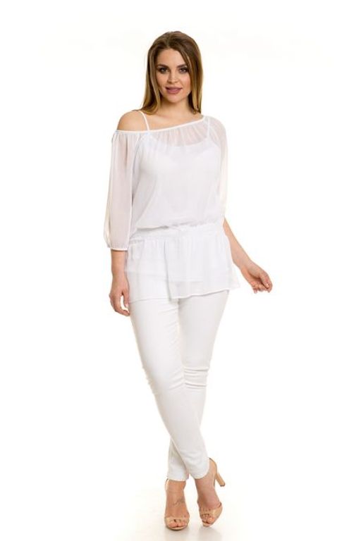 Блузка 880 белый - Novita фото 6