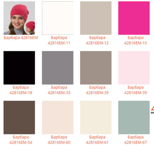 Шапка Барбара