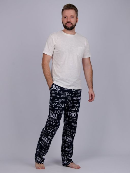 Брюки "Варяг" синий, трикотаж