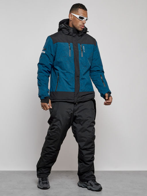 Горнолыжный костюм мужской зимний синего цвета 6321S - Leifensh фото 3