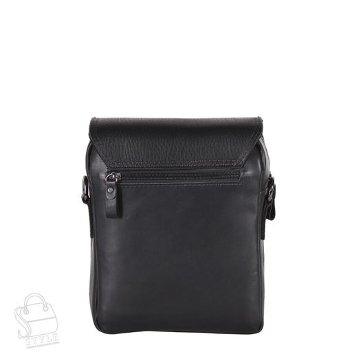 Сумка мужская кожаная 3010-1TR black Tough Ruder в Новосибирске