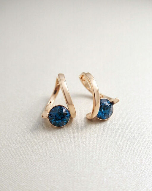 Серьги с кристаллами Swarovski