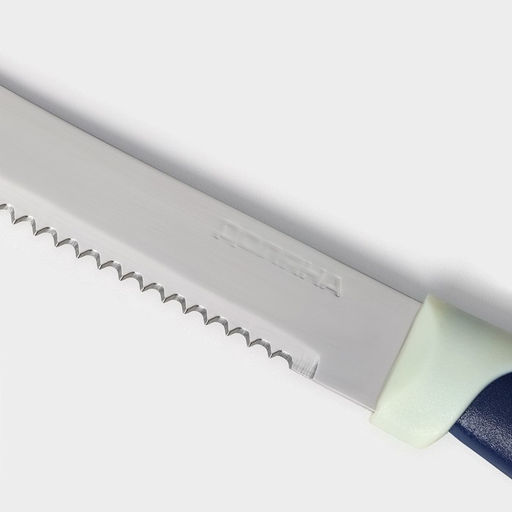 Нож кухонный для цитрусовых Доляна «Страйп», лезвие 11.5 см, синий