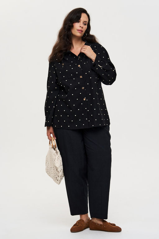 Рубашка Фачинелли черный - Intikoma фото 27