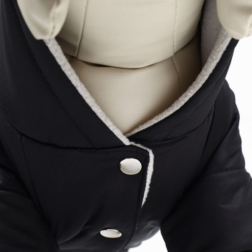 Комбинезон для животных, зимний на флисе, 3XL(ДС 36-38 см, ОГ 48-52 см, ОШ 36 см), чёрный - Simaland фото 7