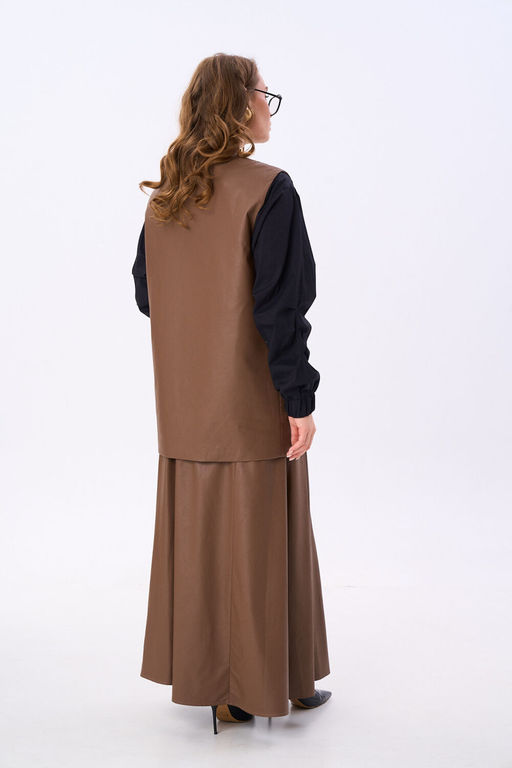 Жилет NIKVA н709-5 шоколад  фото 3