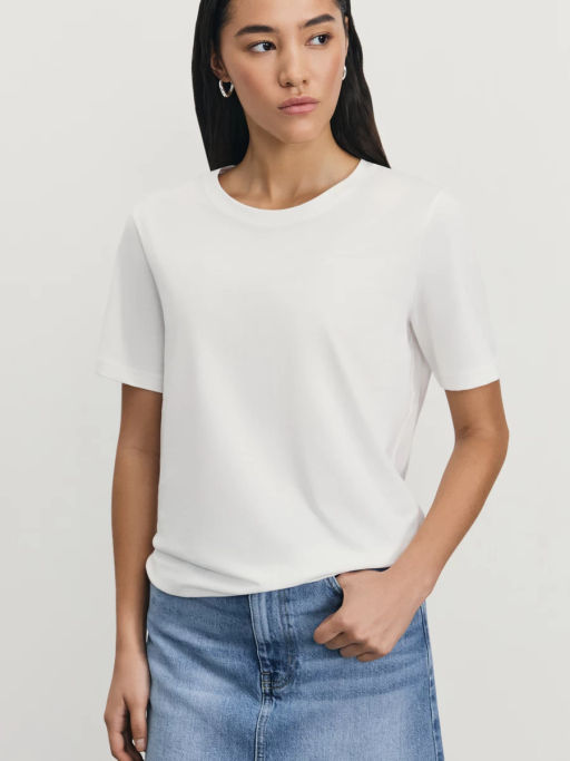 Базовая футболка из хлопка / Zarina  фото 8