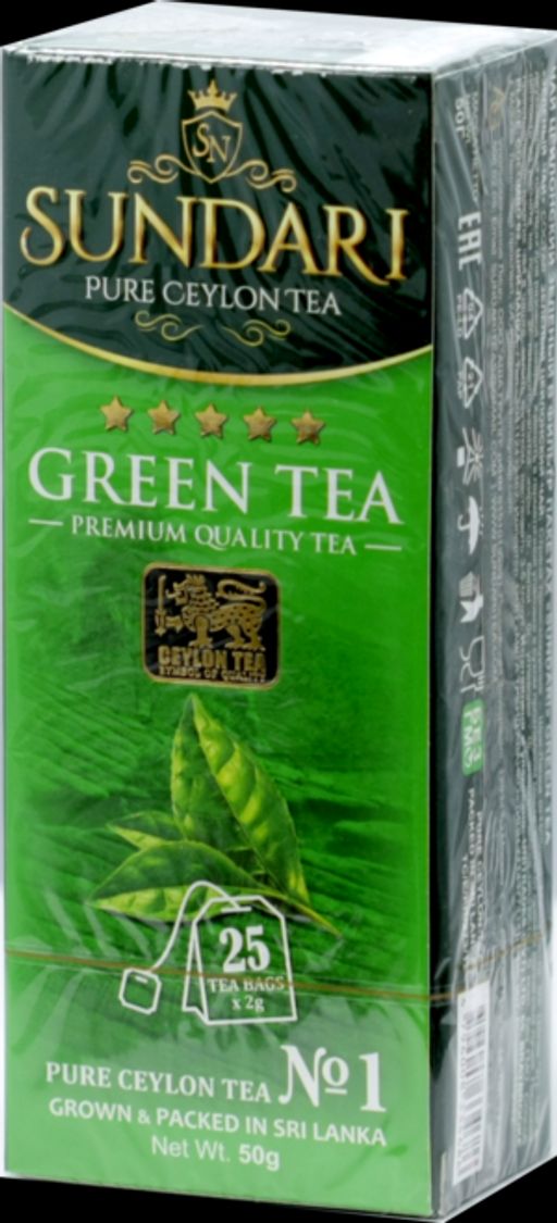 Sundari. Green tea карт.пачка, 25 пак.