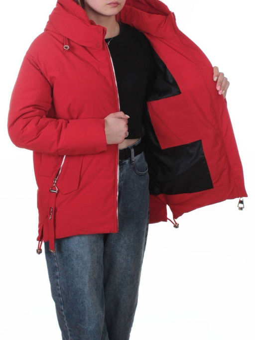 2387 RED Куртка зимняя женская (150 гр. холлофайбер)