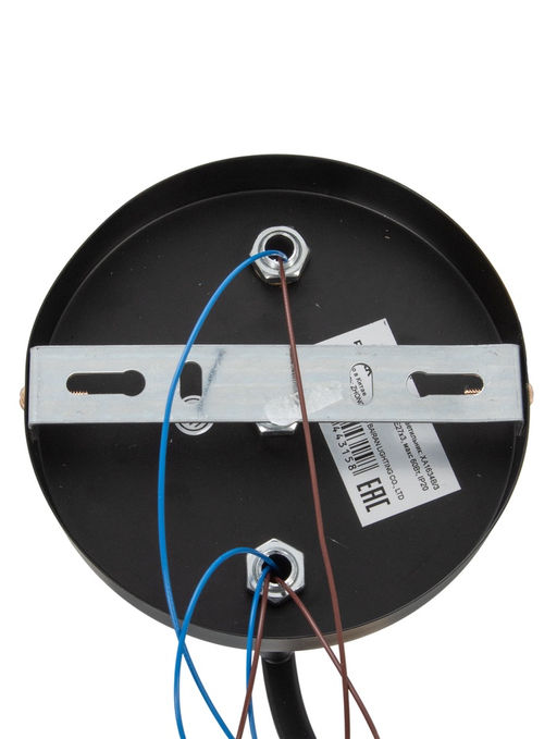 Люстра XA1634B/3, 3×60 Вт, E27, чёрная