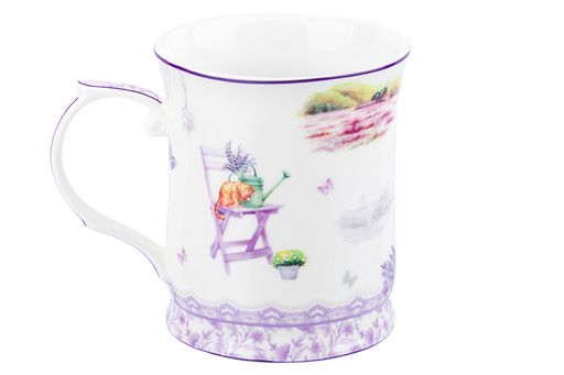Кружка 400 мл 12,5*9*10 см Лаванда NEW BONE CHINA - Elan gallery фото 5