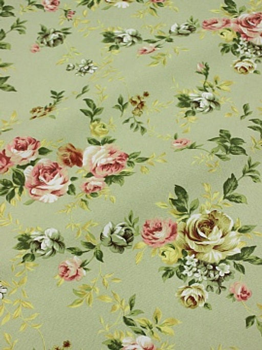 Ткань интерьерная Рауза цв.фисташковый с бежевым оттенком, ш.1.48м, хл-80%, п/э-20%, 265гр/м.кв