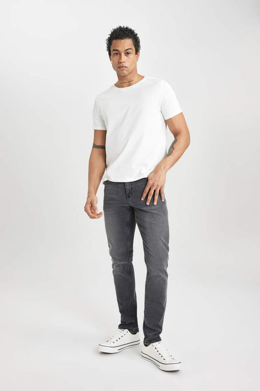 Джинсовые брюки скинни Carlo очень узкого кроя с нормальной талией и очень узкими штанинами - Defacto фото 2