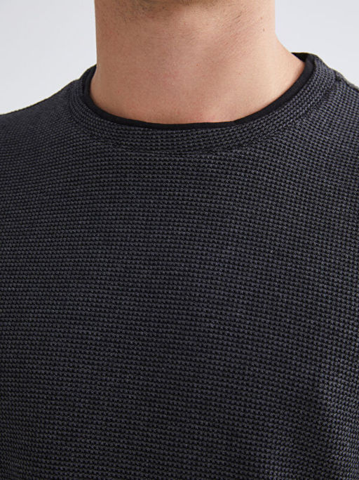 Bisiklet Yaka Erkek Sweatshirt