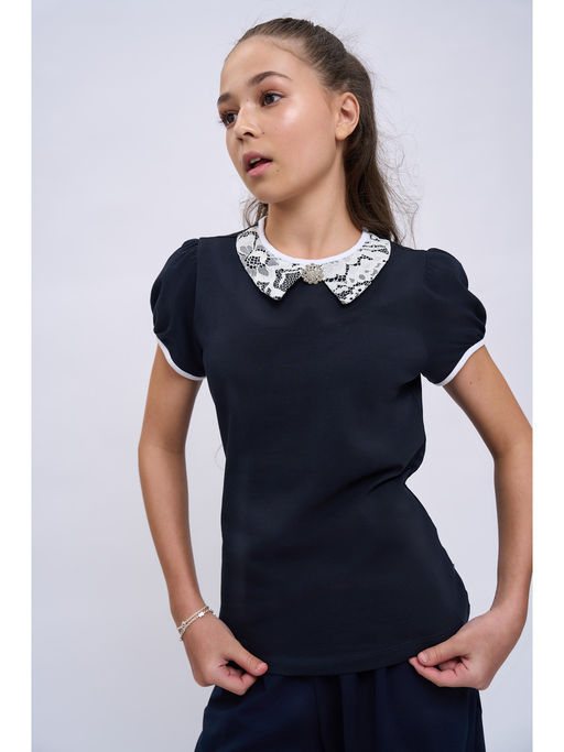 Блузка т.синий