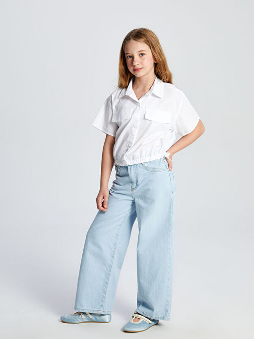 Basic K?sa Kollu K?z ?ocuk G?mlek