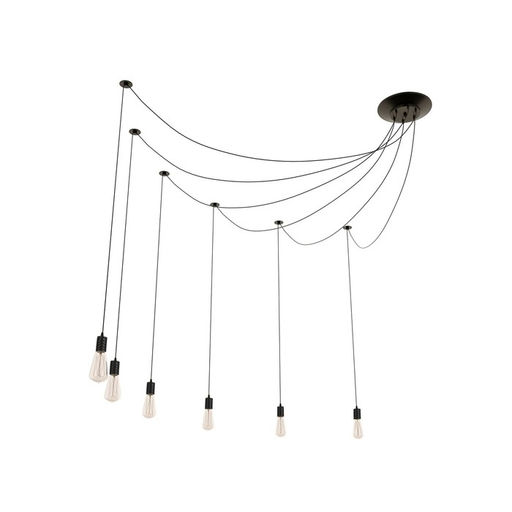 Светильник BayerLux «Скин паук», 6×40 Вт, E27, 30×30×20-150 см, чёрный