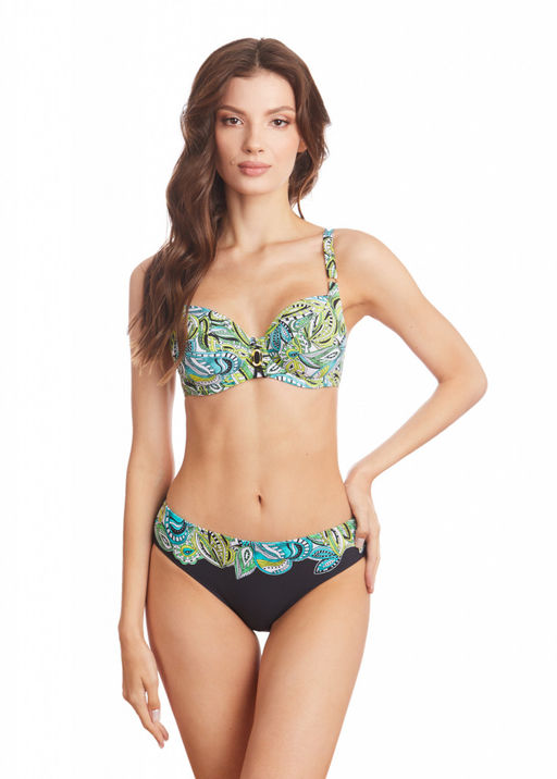 -10% Бюстгальтер купальный Milavitsa 460409 изумрудно-набивной