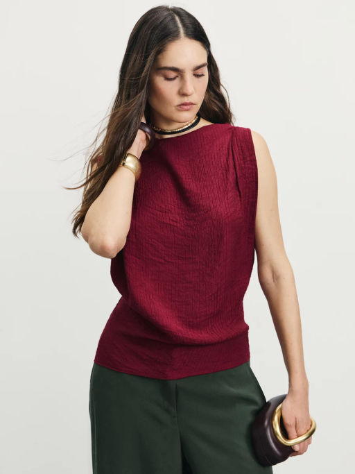 Блуза ассиметричного кроя с содержанием вискозы / Zarina  фото 7