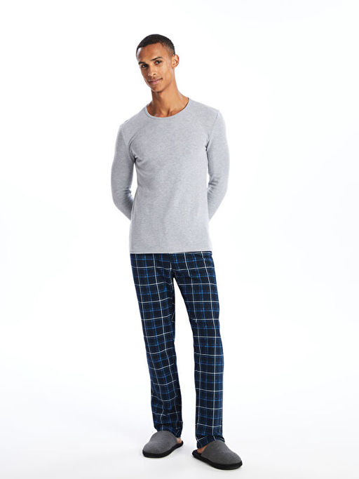 Standart Kal?p Ekose Erkek Pijama Alt